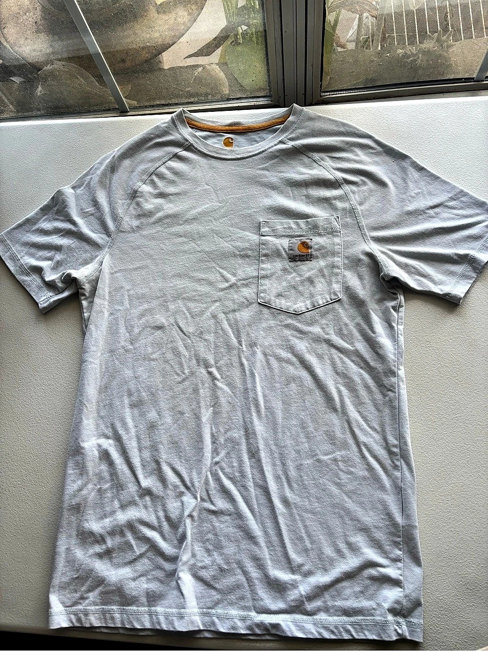 Carhartt Relaxed Fit Pocket T-Shirt in Gray Size Small